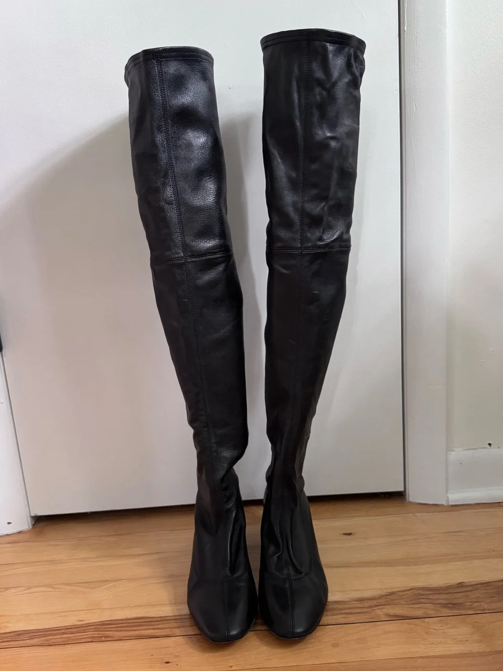 KHAITE Sedona Lambskin leather Over-The-Knee Boots size 9